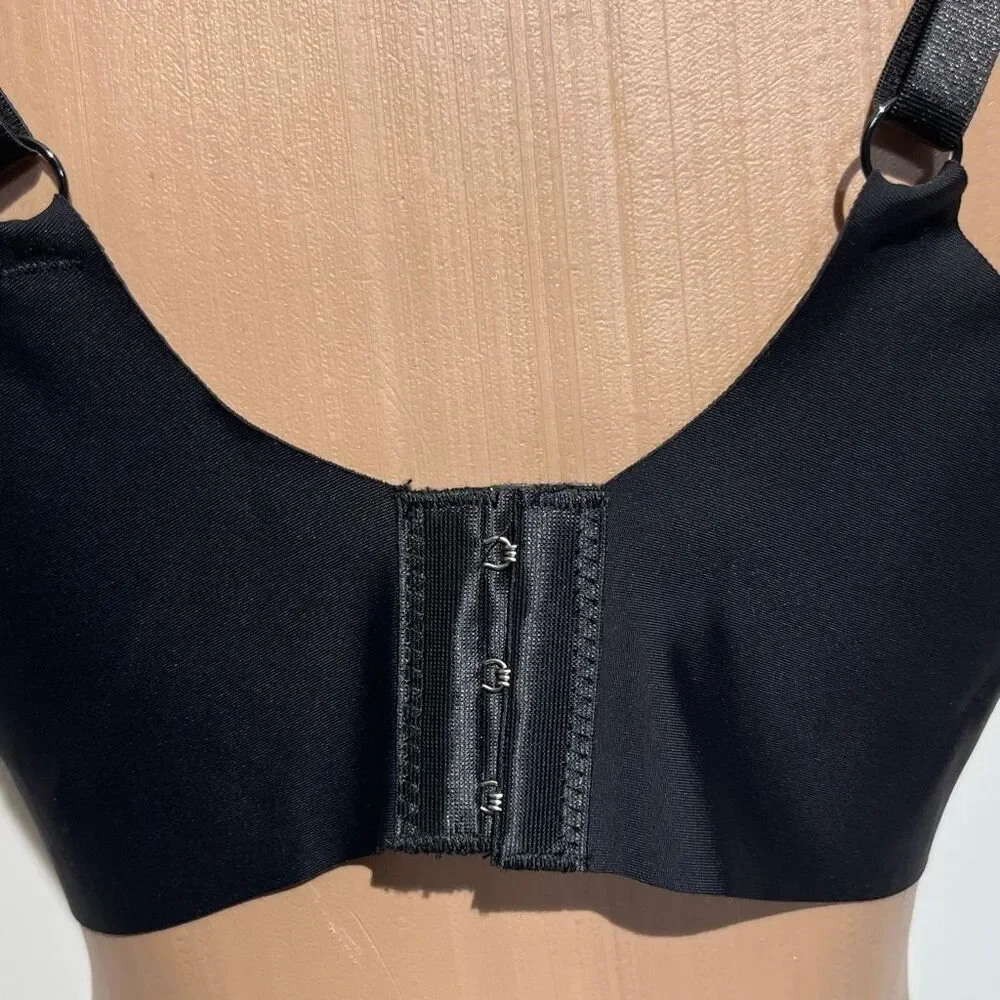 Catherine Malandrino‎ Women's Black Lace Overlay Wireless Padded Bra Size 38C